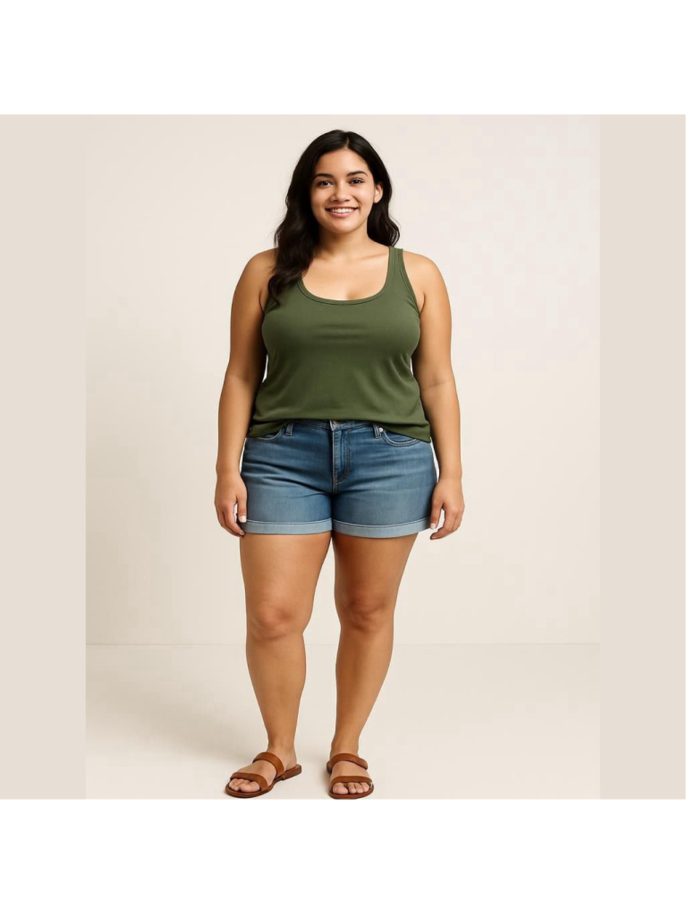 Banana Republic Tank Top Size L Dark Green